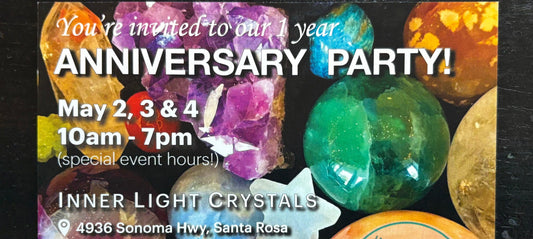 So GRATEFUL for this past 1st Year!  Come celebrate May 2nd, 3rd & 4th - IT'S GOING TO BE FABULOUS!