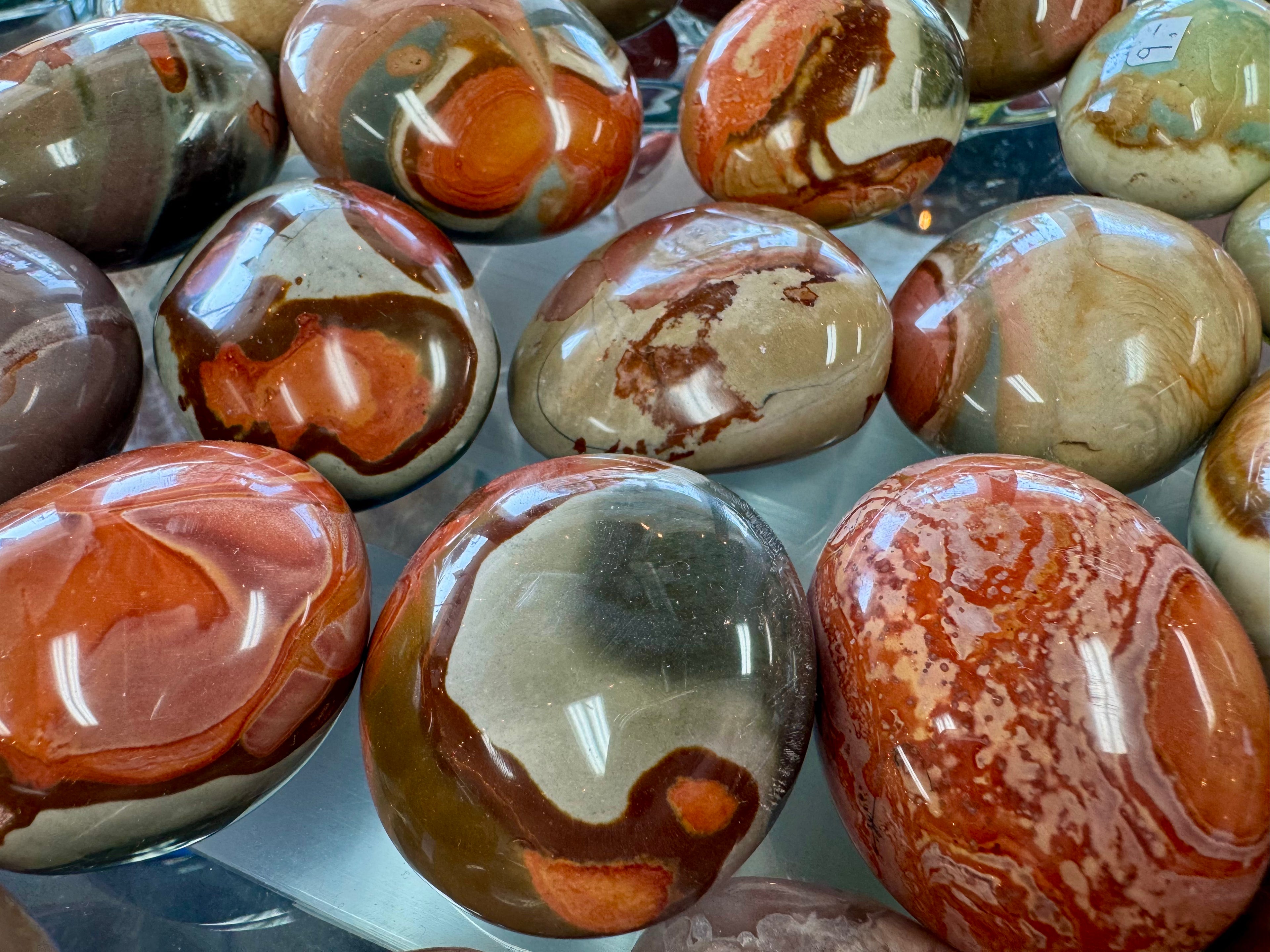 Polychrome Jasper Palm Stone