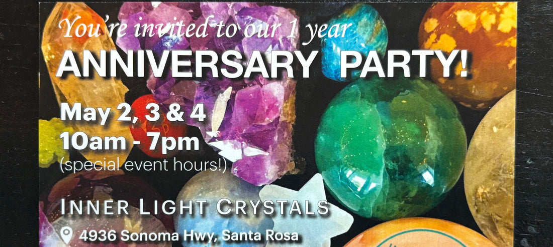 So GRATEFUL for this past 1st Year!  Come celebrate May 2nd, 3rd & 4th - IT'S GOING TO BE FABULOUS!