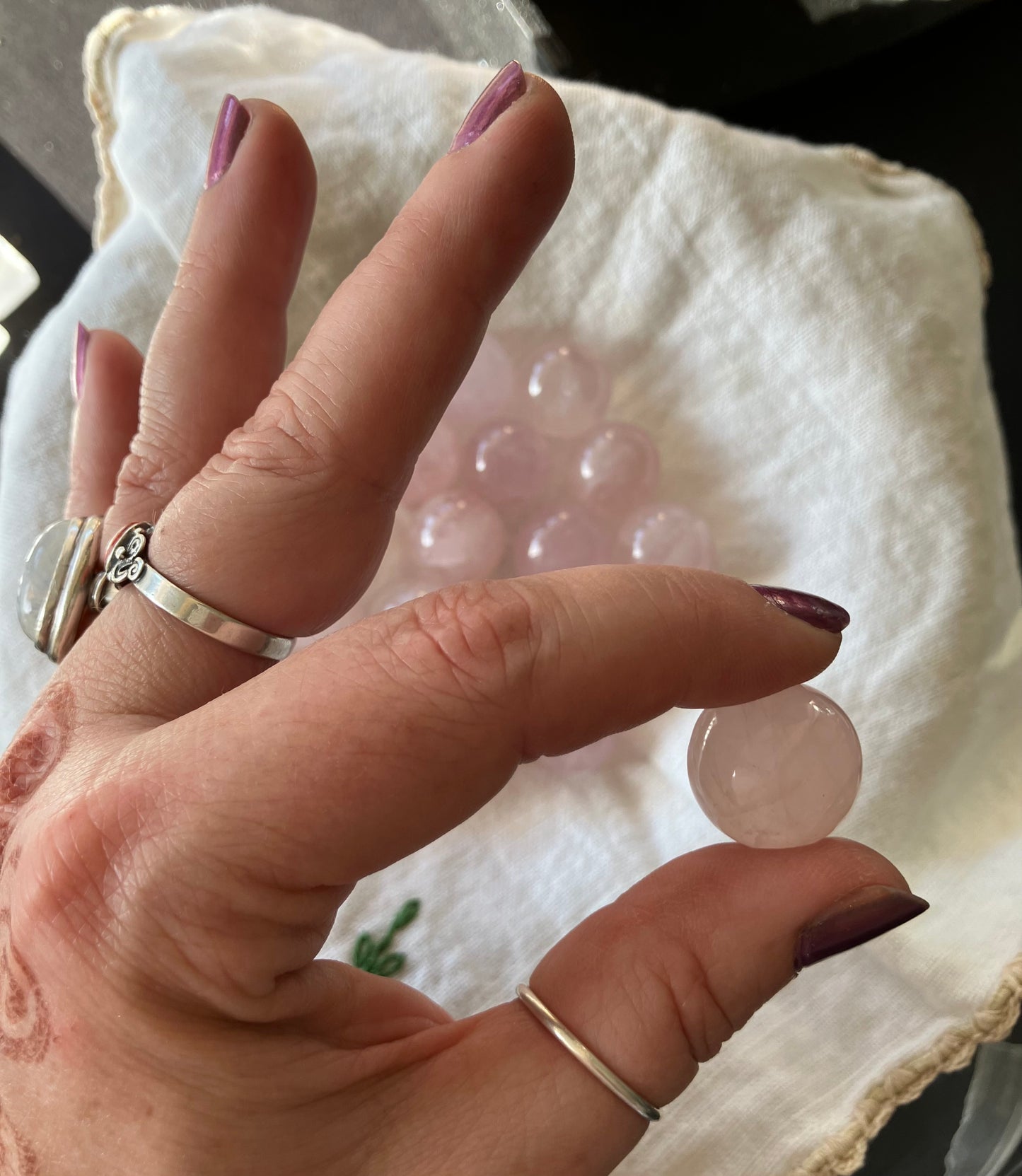 Rose Quartz Sphere Tiny